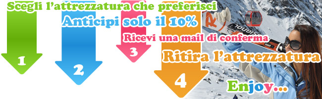 Noleggio sci e snowboard online