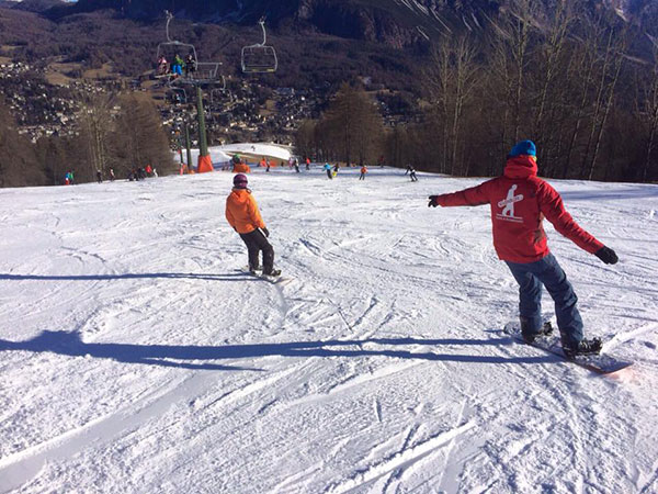 Lezione privata snowboard Cortina