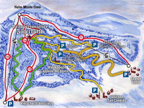 Mappa Monte Elmo