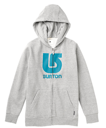 grey burton hoodie