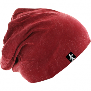 Stonewashed Jersey Beanie Red